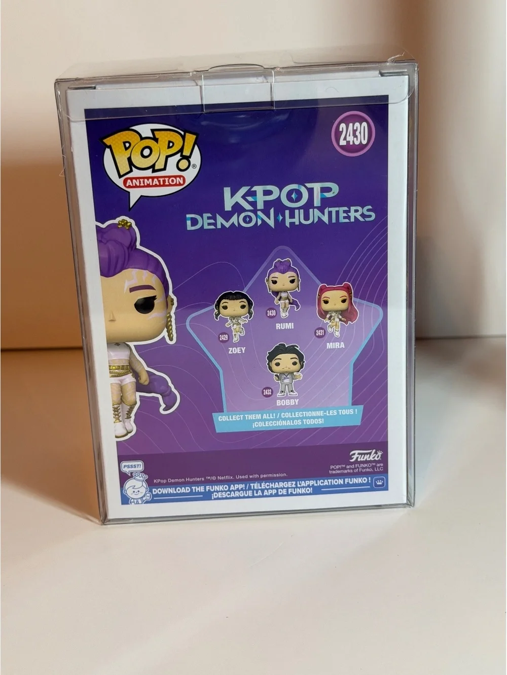 Funko Pop! Kpop Demon Hunter Rumi #2430 with protector